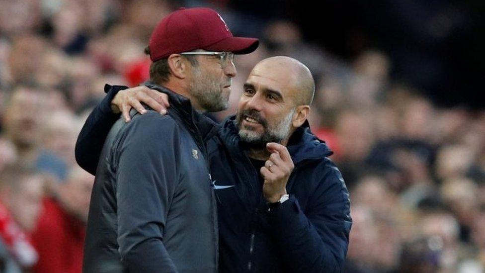 Jorgen Klopp and Pep Guardiola