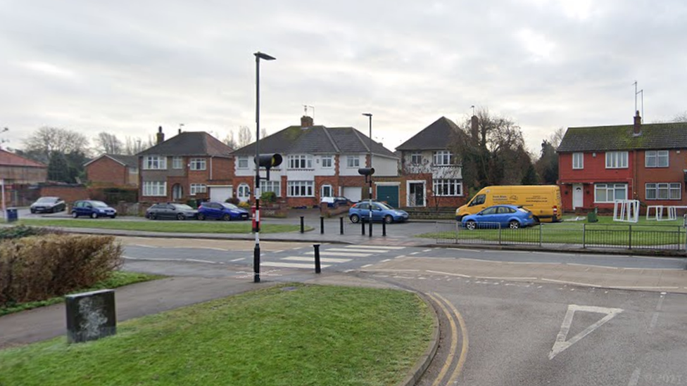 Pedestrian crossing on Cottingham Road, Corby