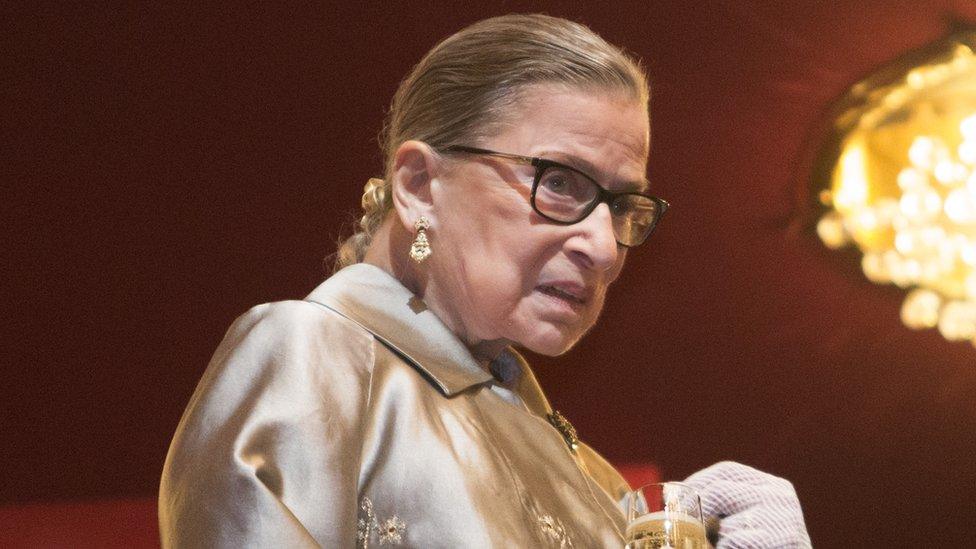 Supreme Court Justice Ruth Bader Ginsburg takes at The Kennedy Center Honors on December 6, 2015 in Washington, DC.