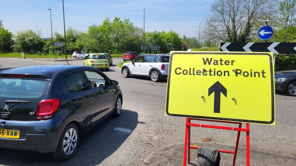 Bottled water station