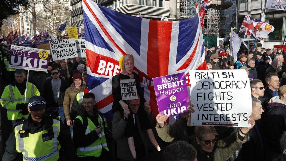 UKIP-organised march in support of Brexit