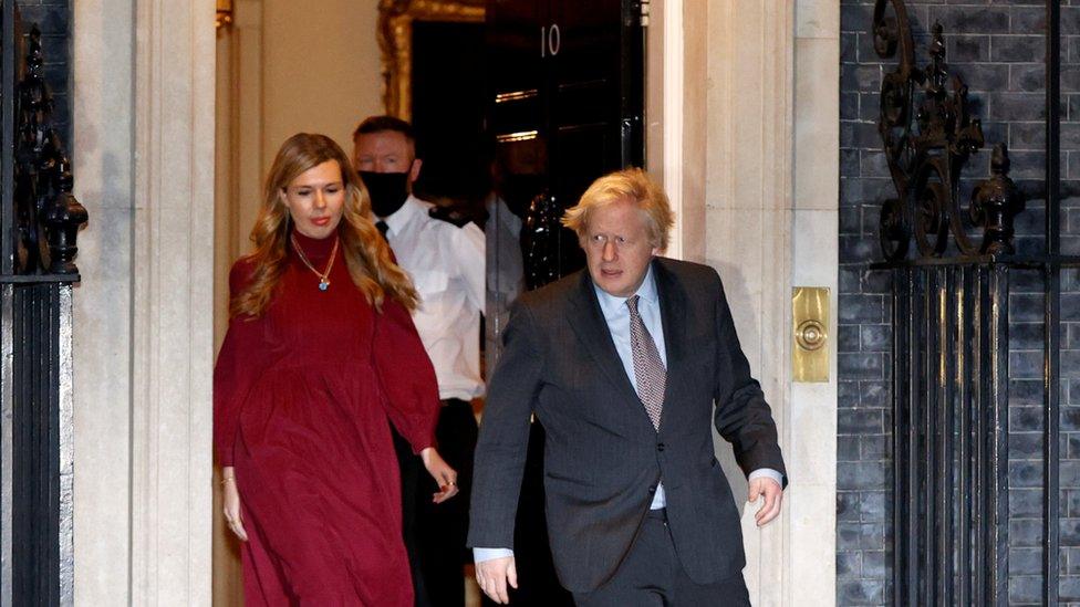 Carrie Symonds and Boris Johnson