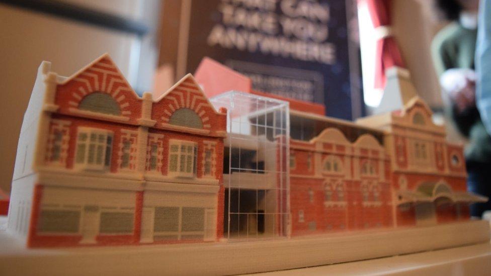 Model of the new theatre