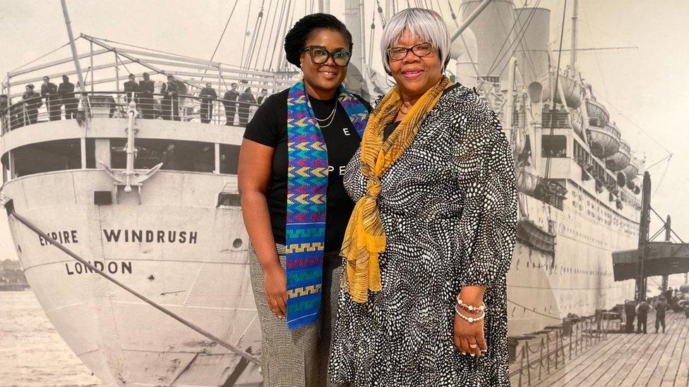 Effie Blankson, chair of the Cultural Diversity Consortium (L) and Grace Powell, chair of the Basingstoke Caribbean Society & Friends (R)