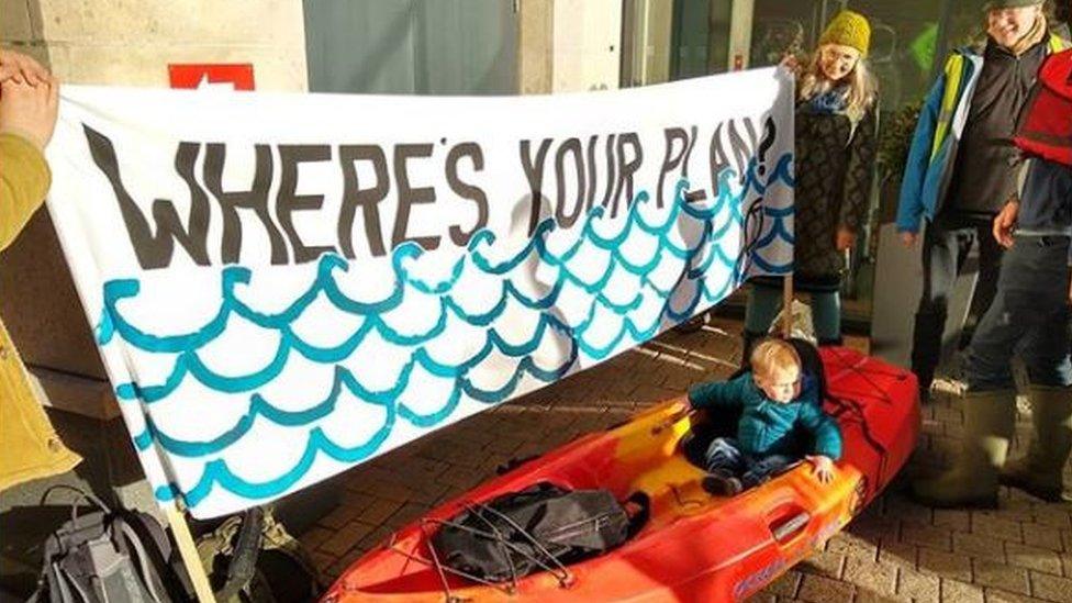Extinction Rebellion protest at Sheffield City Region (Nov 2019)