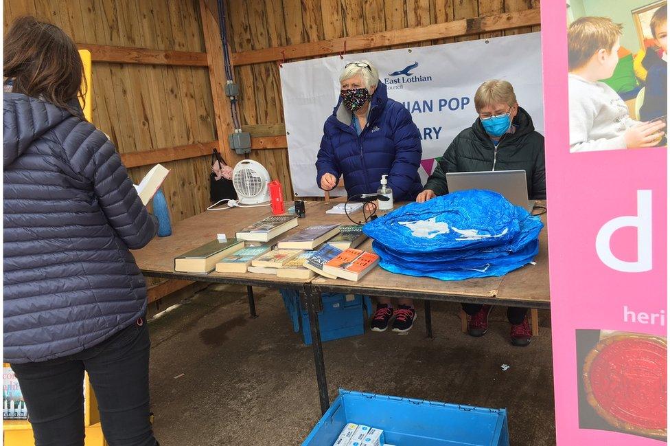 East Linton pop-up library