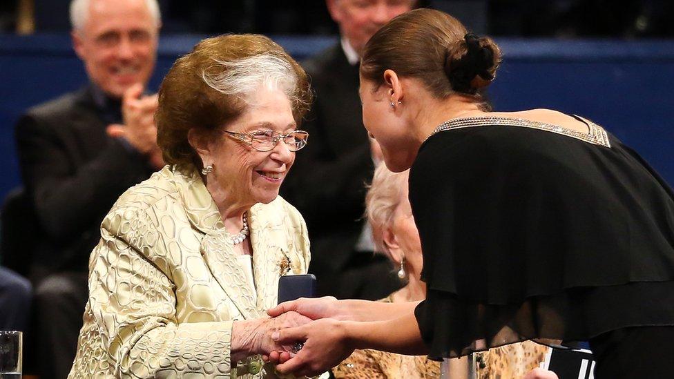 Dame Fanny Waterman and Anna Tcybuleva