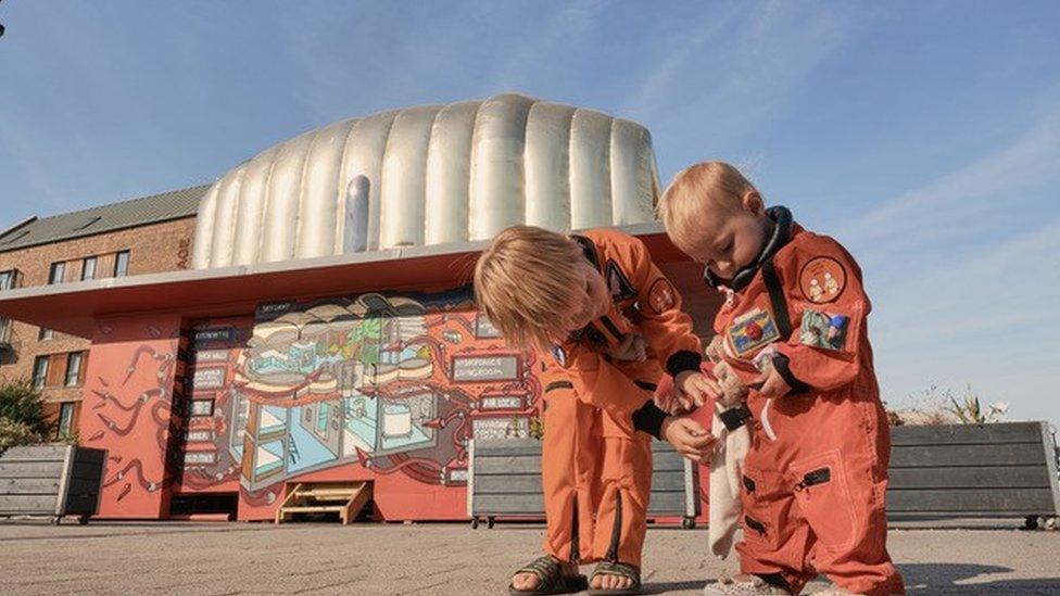 Martian House built near M Shed Bristol