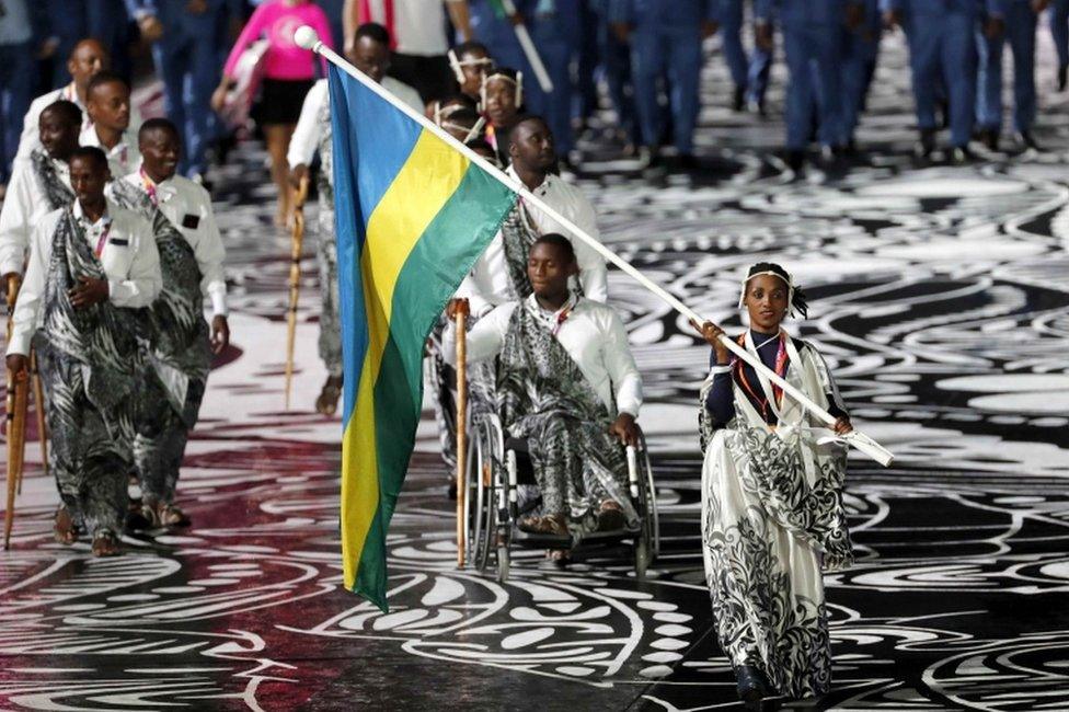 Rwanda team at Commonwealth Games