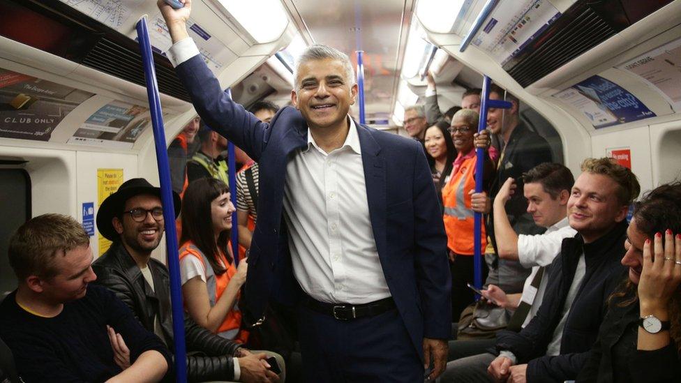 Sadiq Khan at the launch of the Night Tune