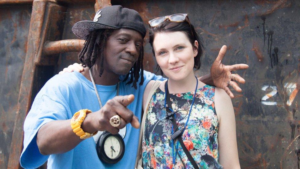 Flavor Flav and Sarah Nulty (right)