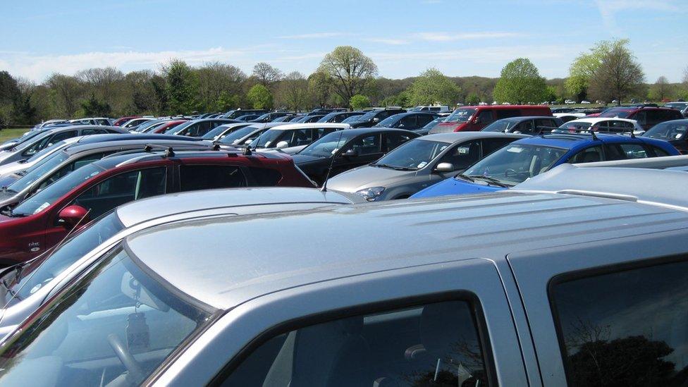 Cars on the Downs, Bristol