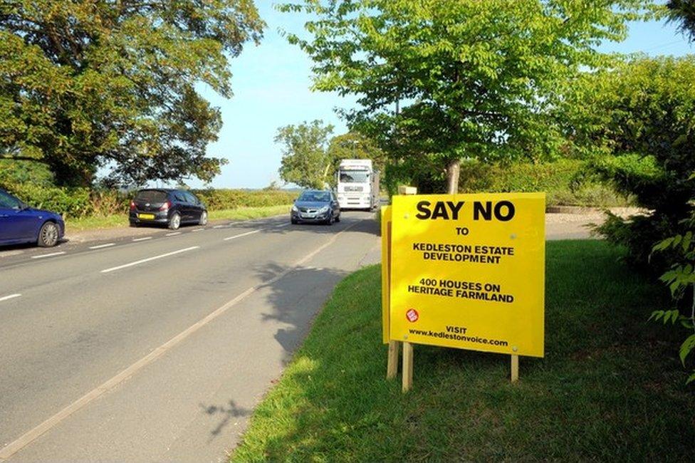 Kedleston Voice campaign board