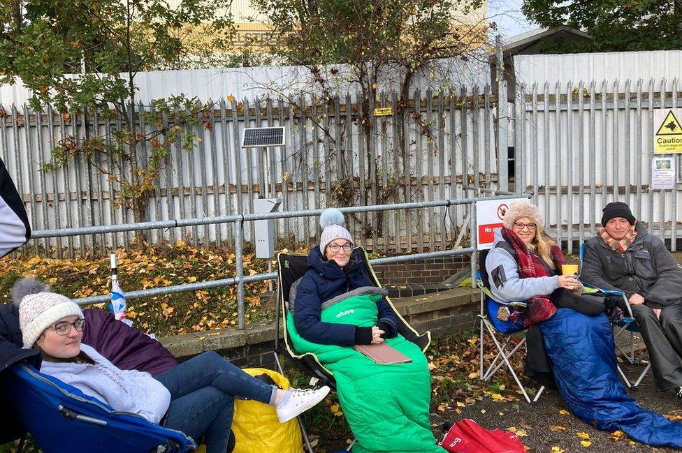 Queue for BBC Strictly Come Dancing