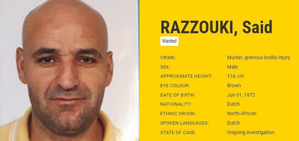 Said Razzouki, Europol notice