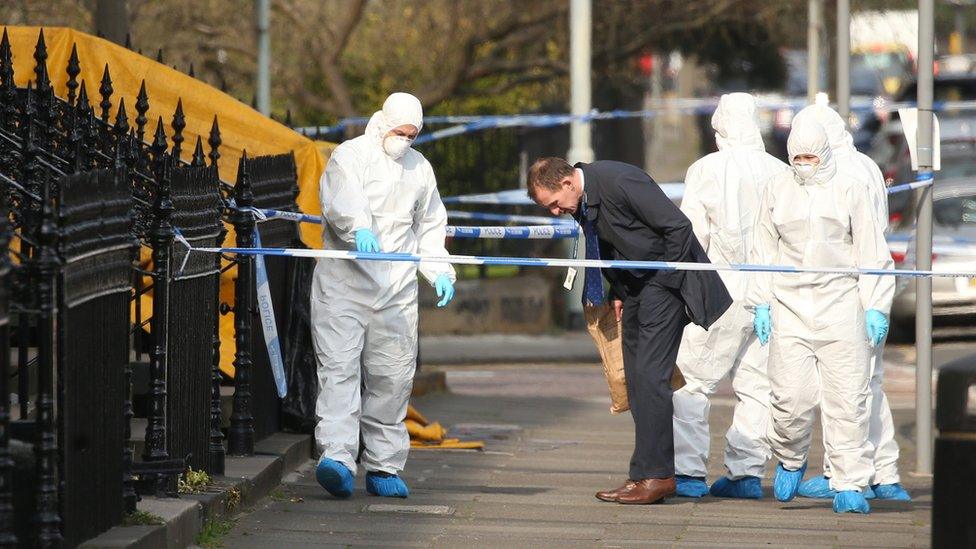 Forensic team in Chester Street
