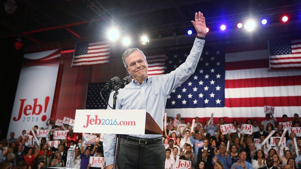 Jeb Bush on stage