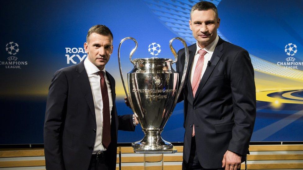 Andrei Shevchenko and Vitali Klitschko