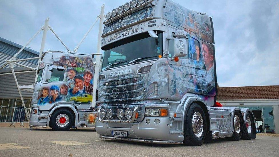 Lorries at TruckFest, Peterborough