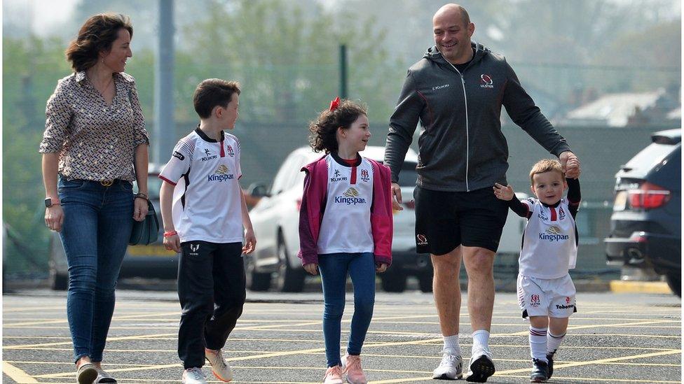 Rory Best and his family