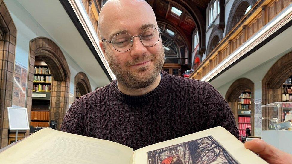 Leeds Central Library Librarian Josh Flint