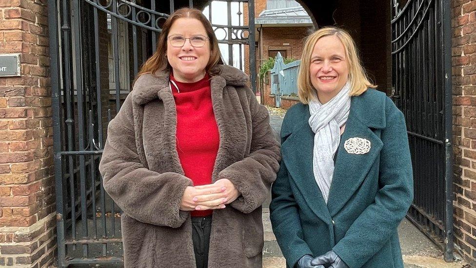 Councillor Victoria Wilson with Joanna Terry, head of archives and heritage at Staffordshire County Council