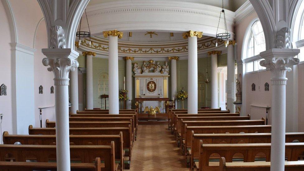 The chapel inside the Bar Convent in York