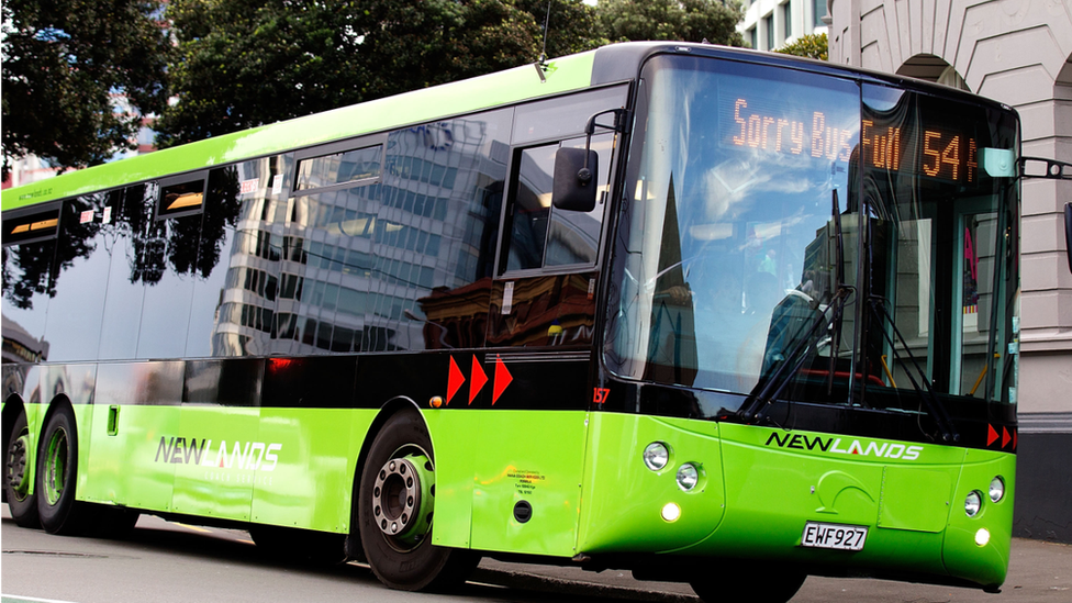 Bus in Wellington, New Zealand