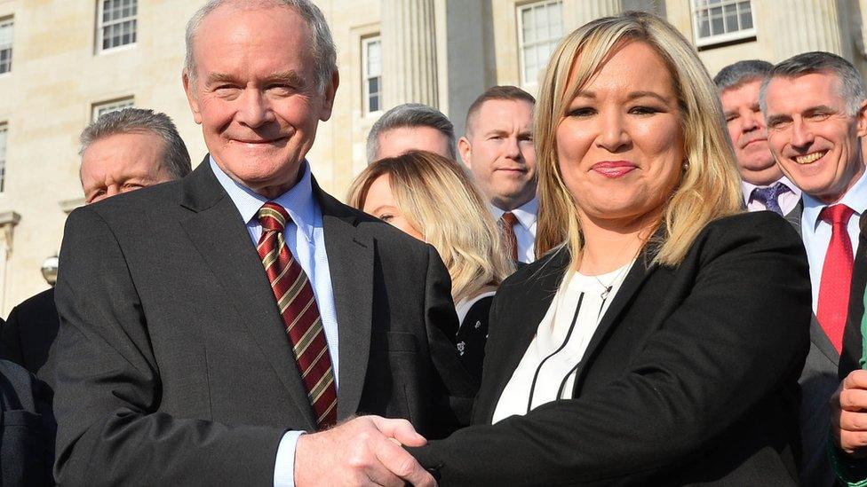 Michelle O'Neill took over from a terminally ill Martin McGuinness in January 2017