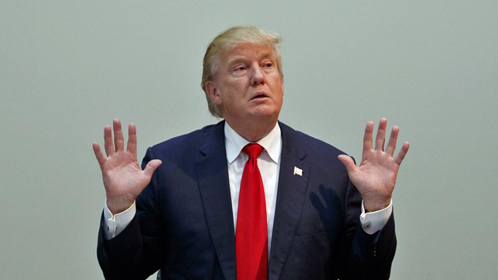 Donald Trump during a meeting with first responders at St Johns County Sheriffs Department in St. Augustine, Florida - 24 October 2016