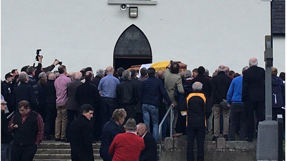 Tom McBride's funeral