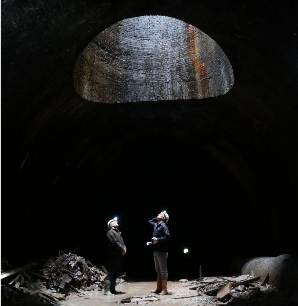 Will Millard in Wenvoe tunnel