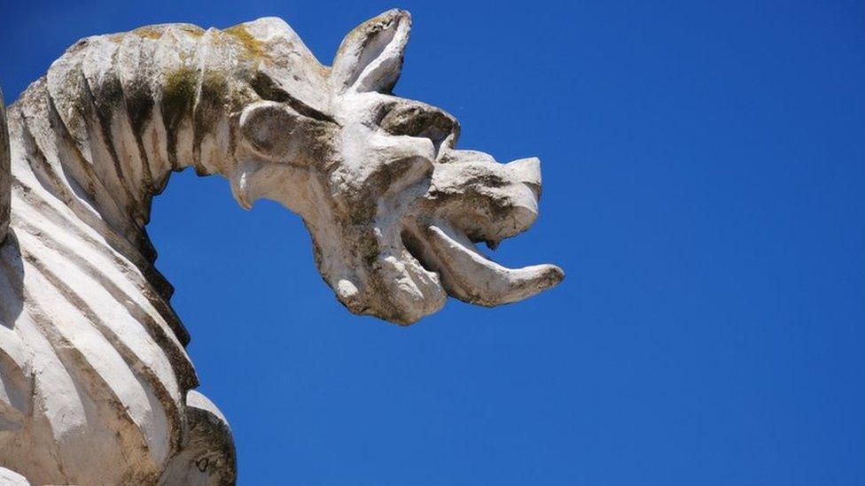 A gargoyle in Rome