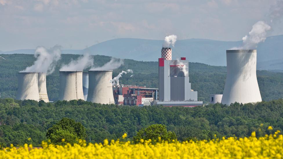 Image shows the Turow power plant in Bogatynia, Poland