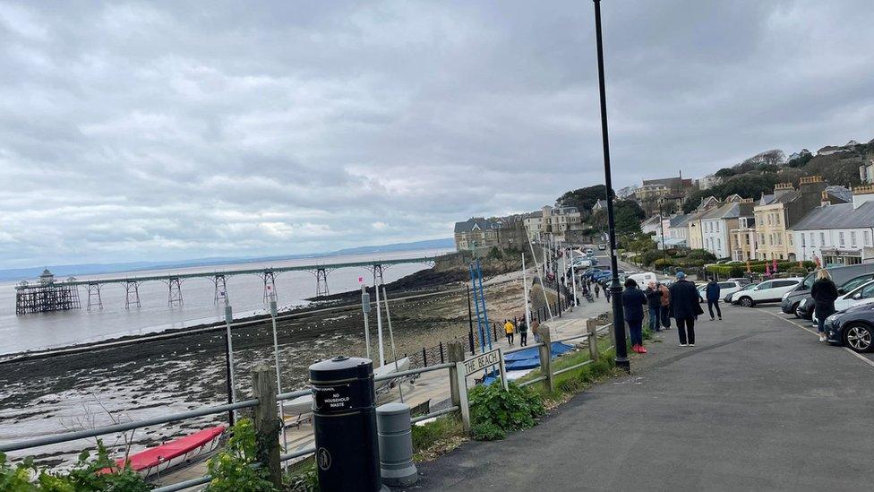 Clevedon seafront