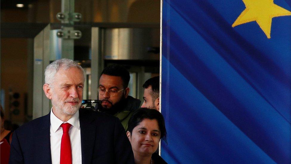 Jeremy Corbyn in Brussels