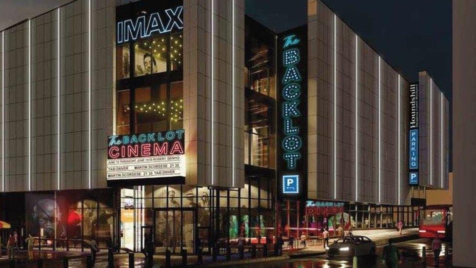 Artist impression of the cinema