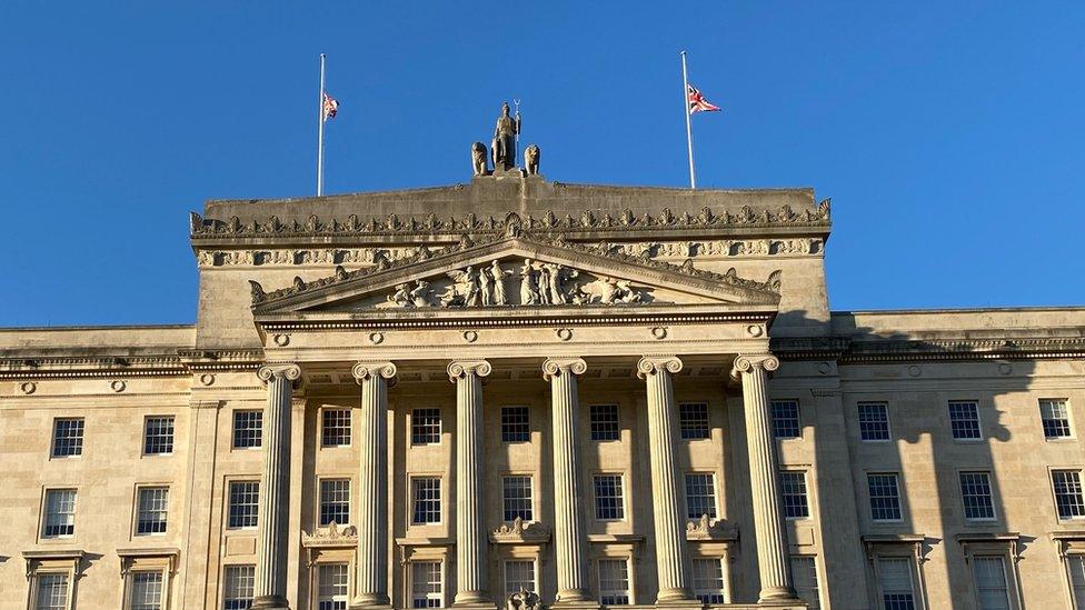 Stormont flags at half-mast