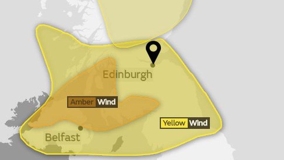 Met office wind warning