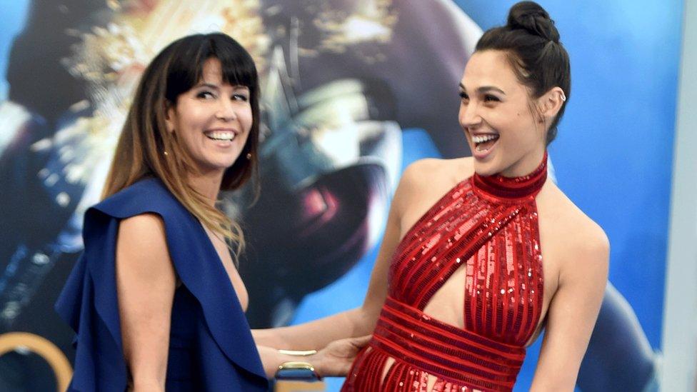 Patty Jenkins and Gal Gadot