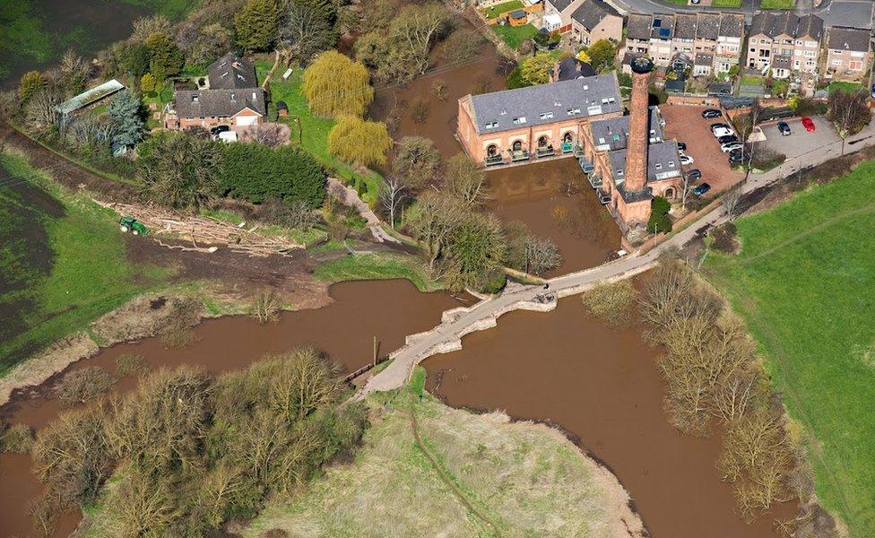 Powick Bridge and Powick Mills