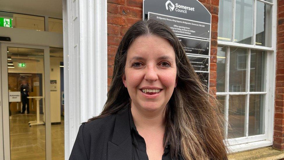 Cllr Federica Smith-Roberts standing outside a building smiling at the camera