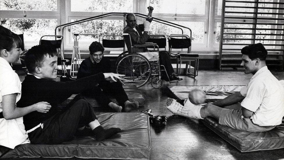 Young people having rehabilitation