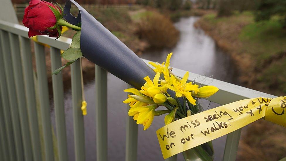 tribute on a bridge