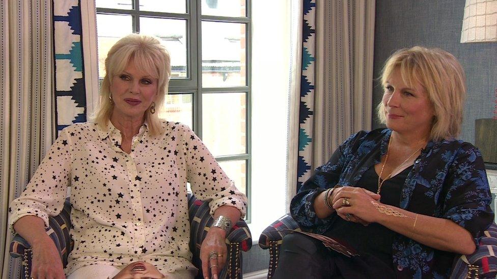 Joanna Lumley and Jennifer Saunders