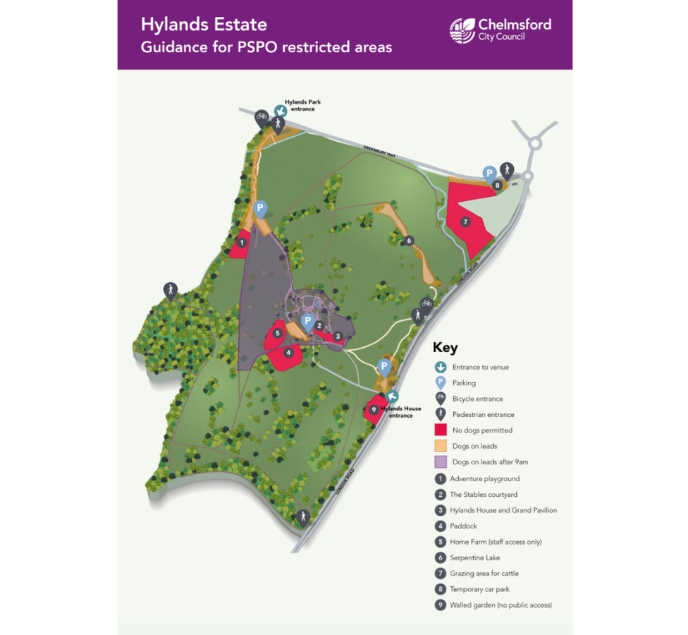 Proposed PSPO restrictions at Hylands Park