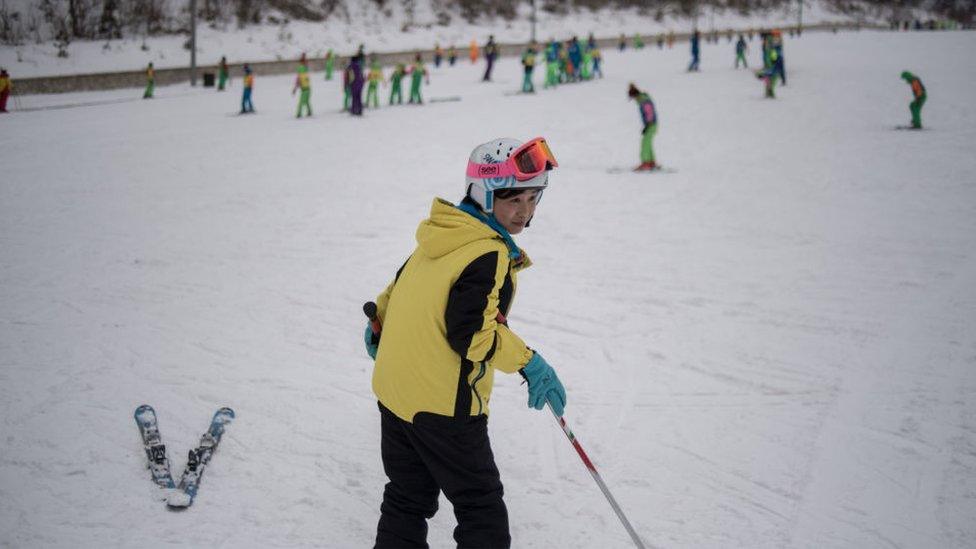 Skiers from both Koreas recently trained at the Masikryong ski resort in North Korea