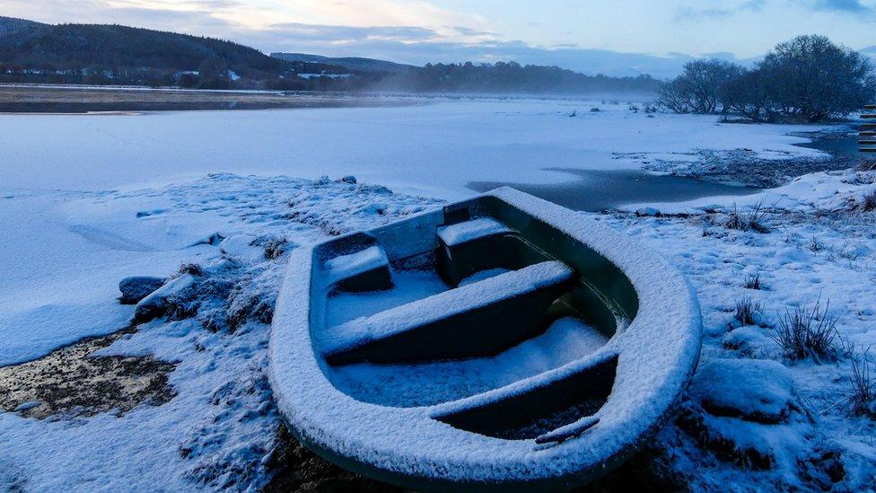 Wintry scene at Kincraig