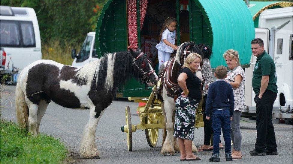 Traveller family at Appleby