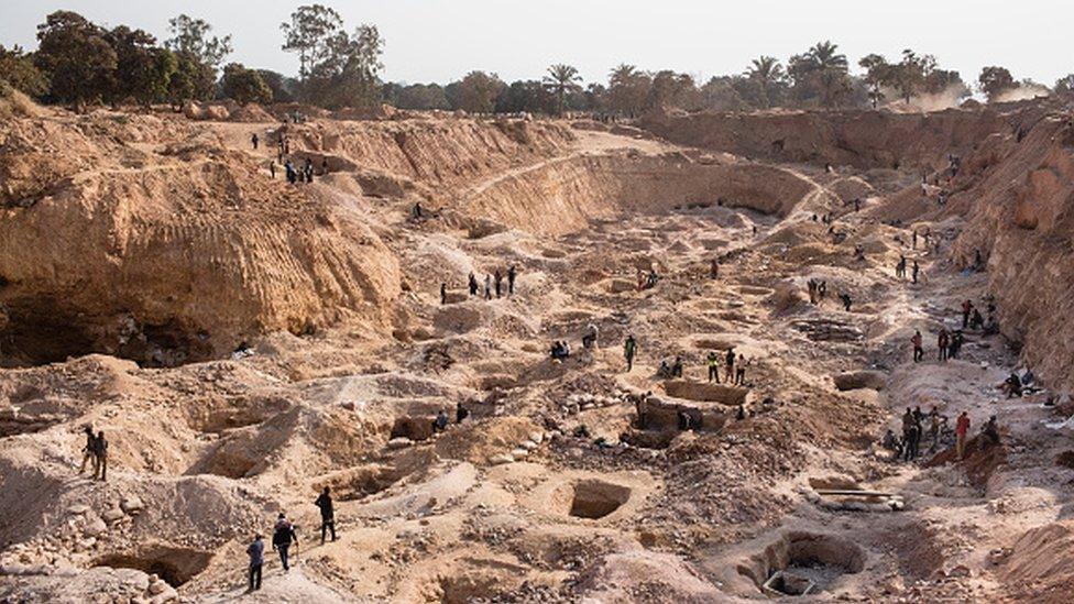 A cobalt mine in the Democratic Republic of Congo